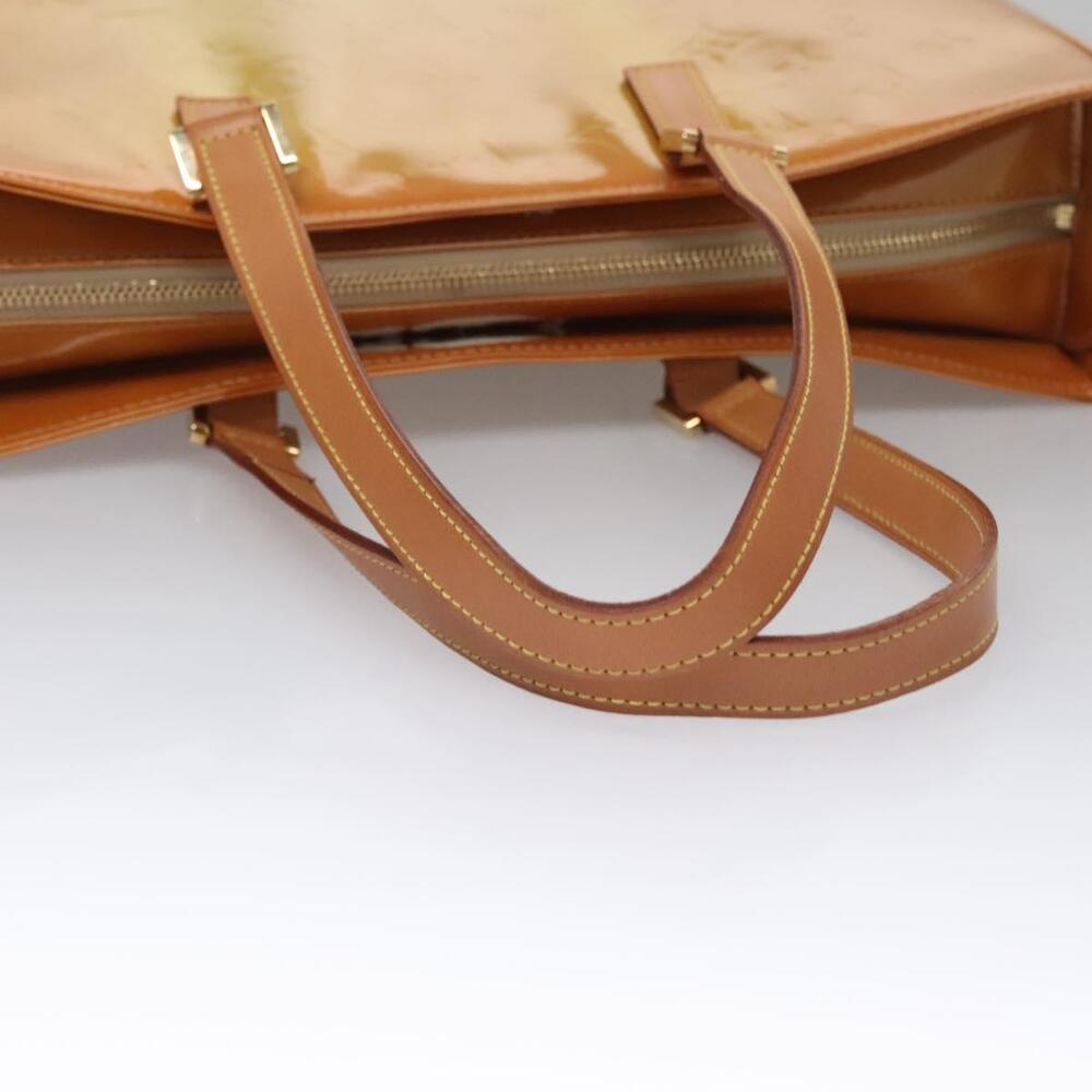 LOUIS VUITTON Monogram Vernis Columbus Tote Bag Beige M91023 - Picture 8 of 16